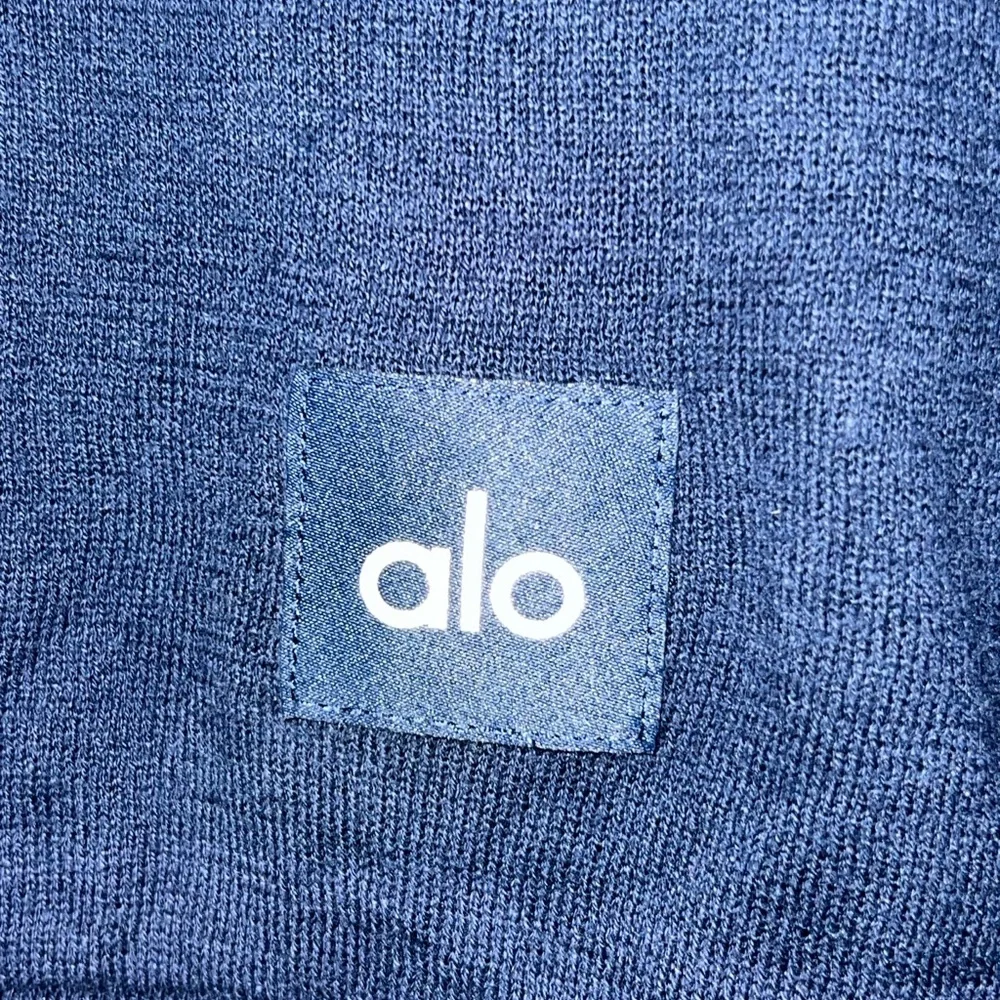 Alo Yoga Supernatural Navy Cropped Sweater Cardigan Small